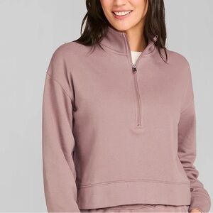 Tommy John Women's French Terry Half-Zip Sweatshirt Size Medium